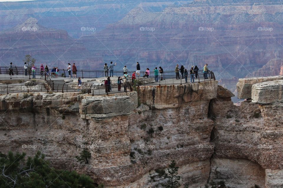 Tourists at Grand Canyon