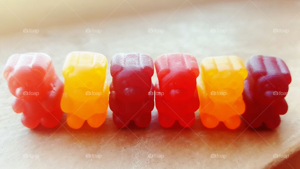 Colorful Gummy Bear Vitamins