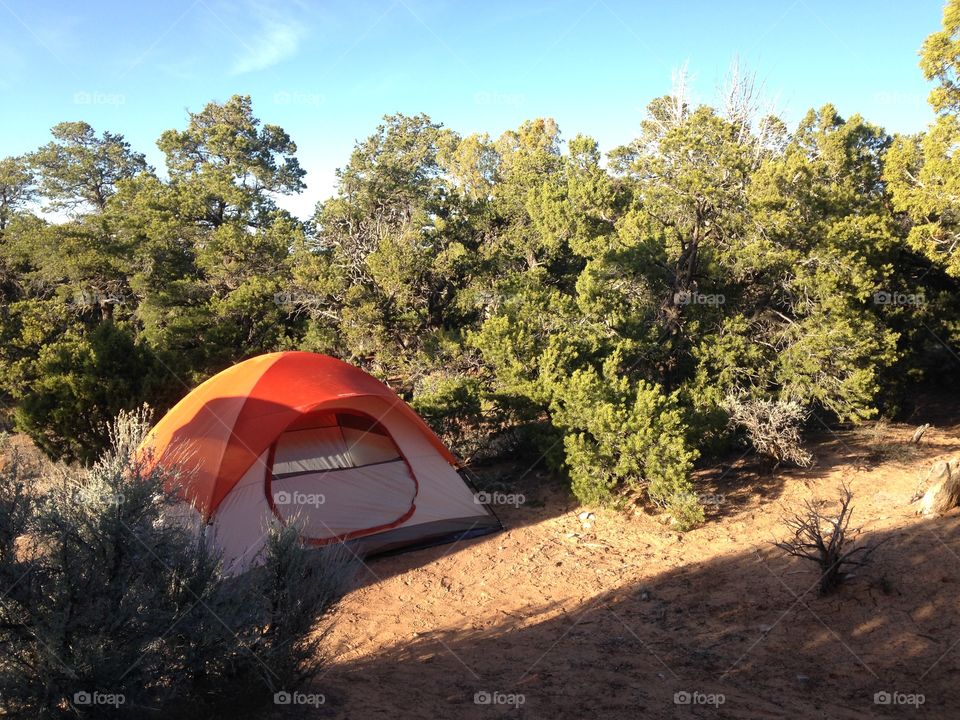 Camping in the tranquil Navajo National Monument in Utah