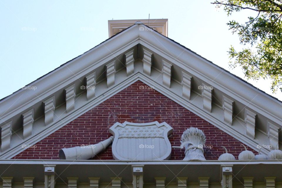 Ornamental statuary on an historical building