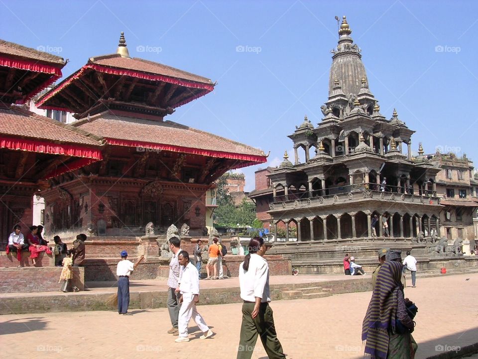 Durbar square . Before the earthquake 