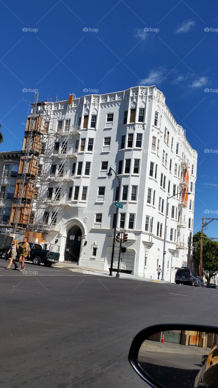White San Francisco Building. Spotted this white building while driving in San Francisco 9.27.15