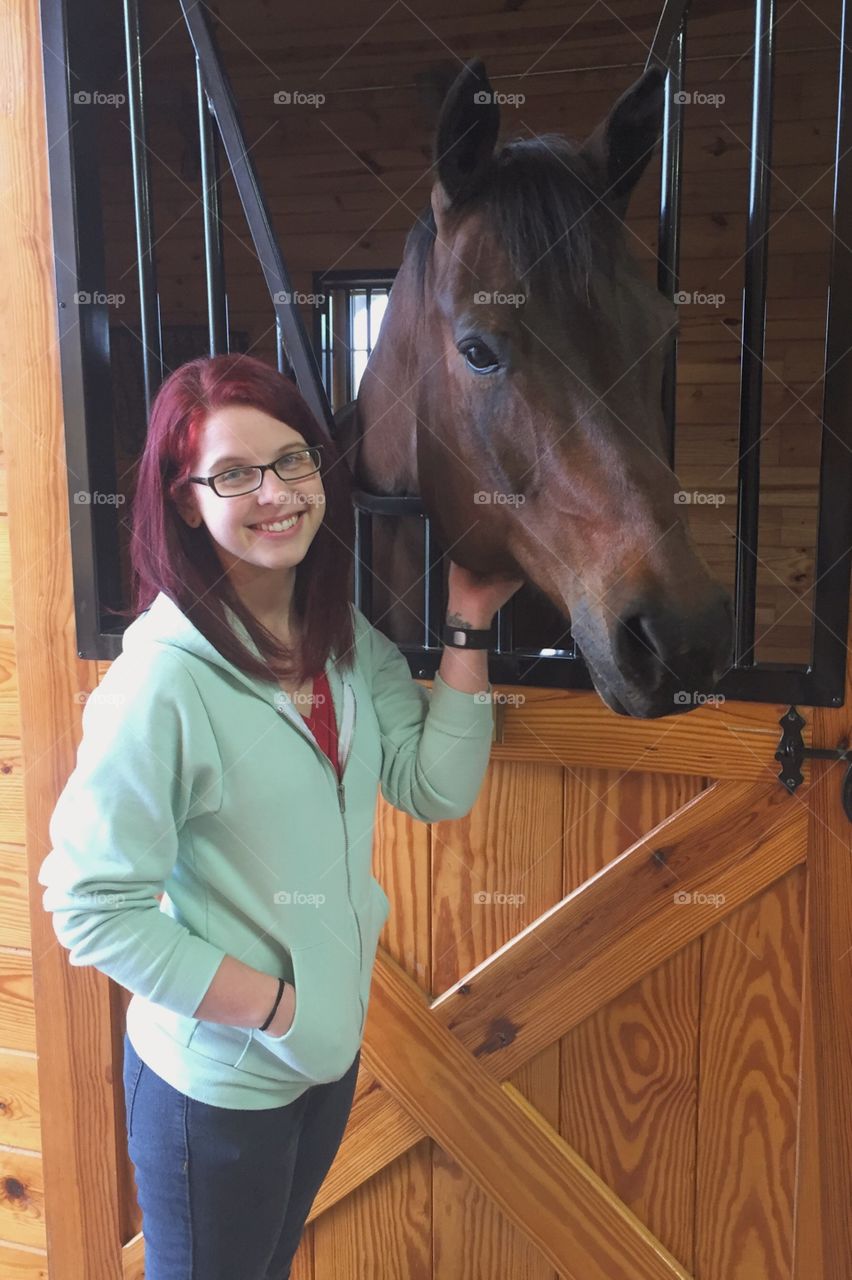 A day at the barn. 