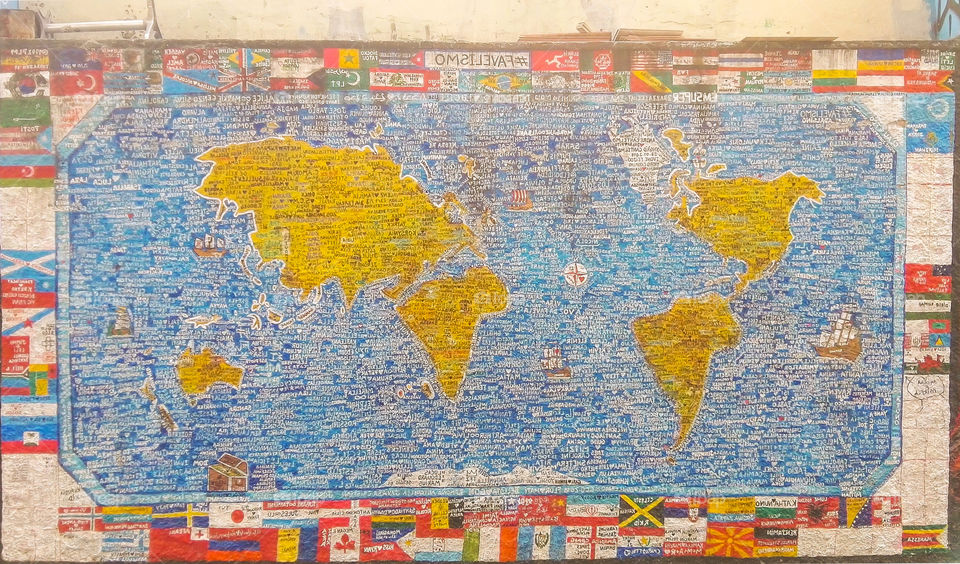 World drawing with name 