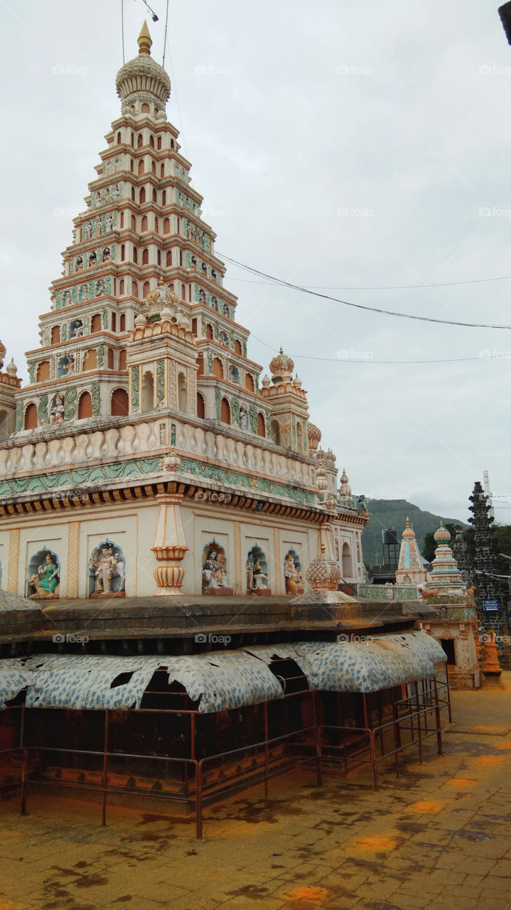 Exterior designing of Indian Temple