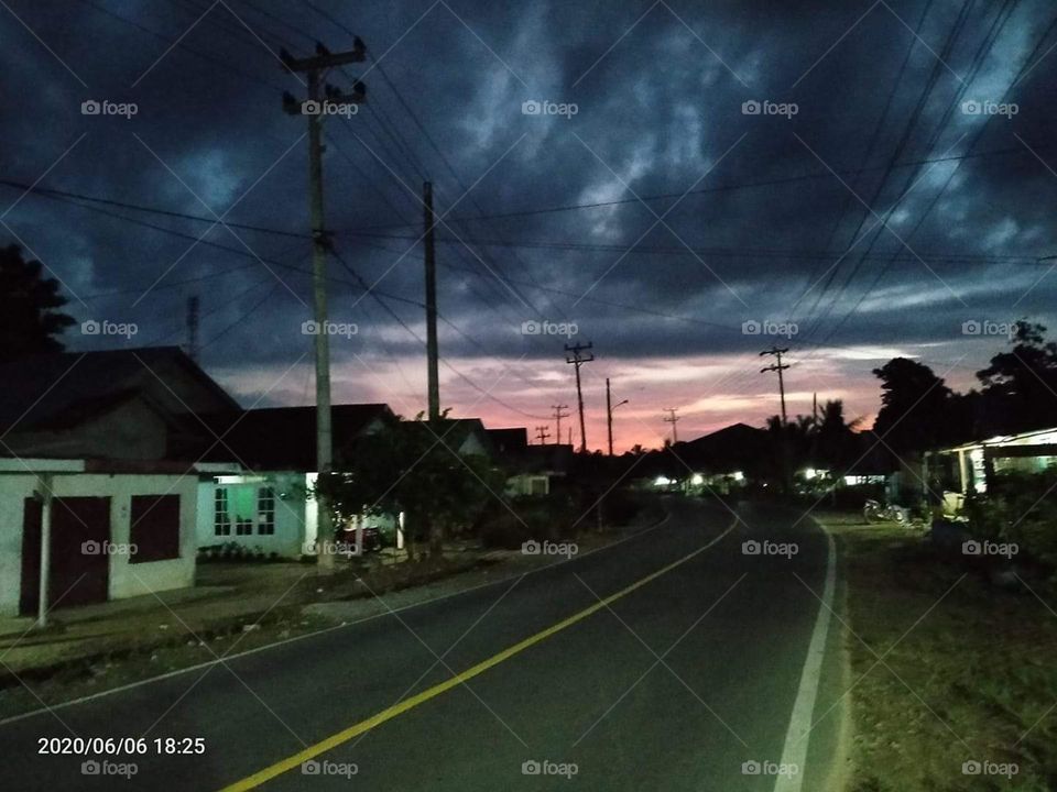 The Beauty of the Evening Sky, Last Year in West Bangka, Sumatra, Indonesia