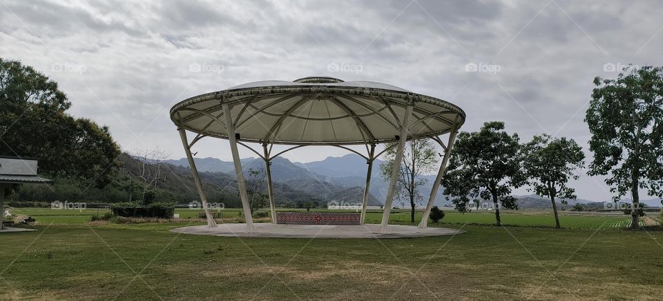 beautiful landscape with trees and mountains
