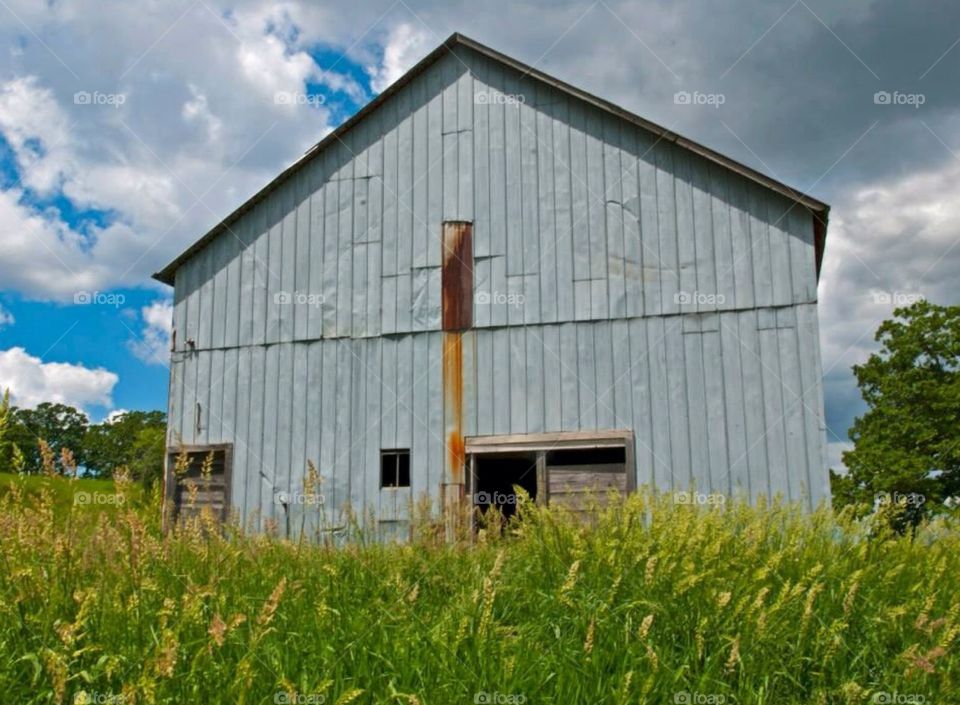 Barn in countryside. A barn in countryside in rural area in Illinois.