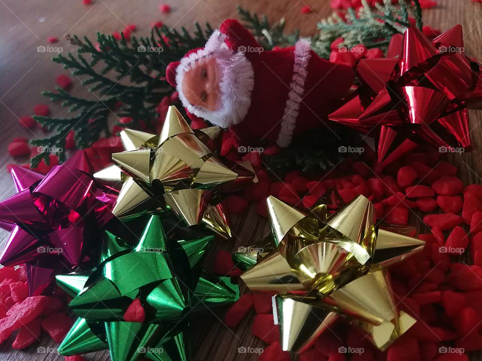 Christmas, Thread, Bow, Gift, Celebration