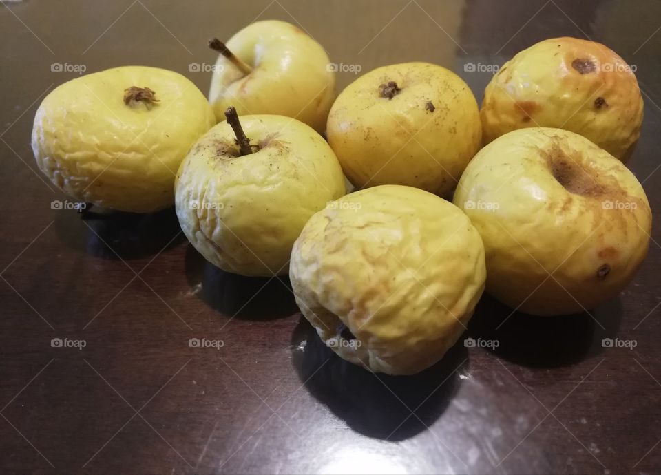 Italian organic apples in winter