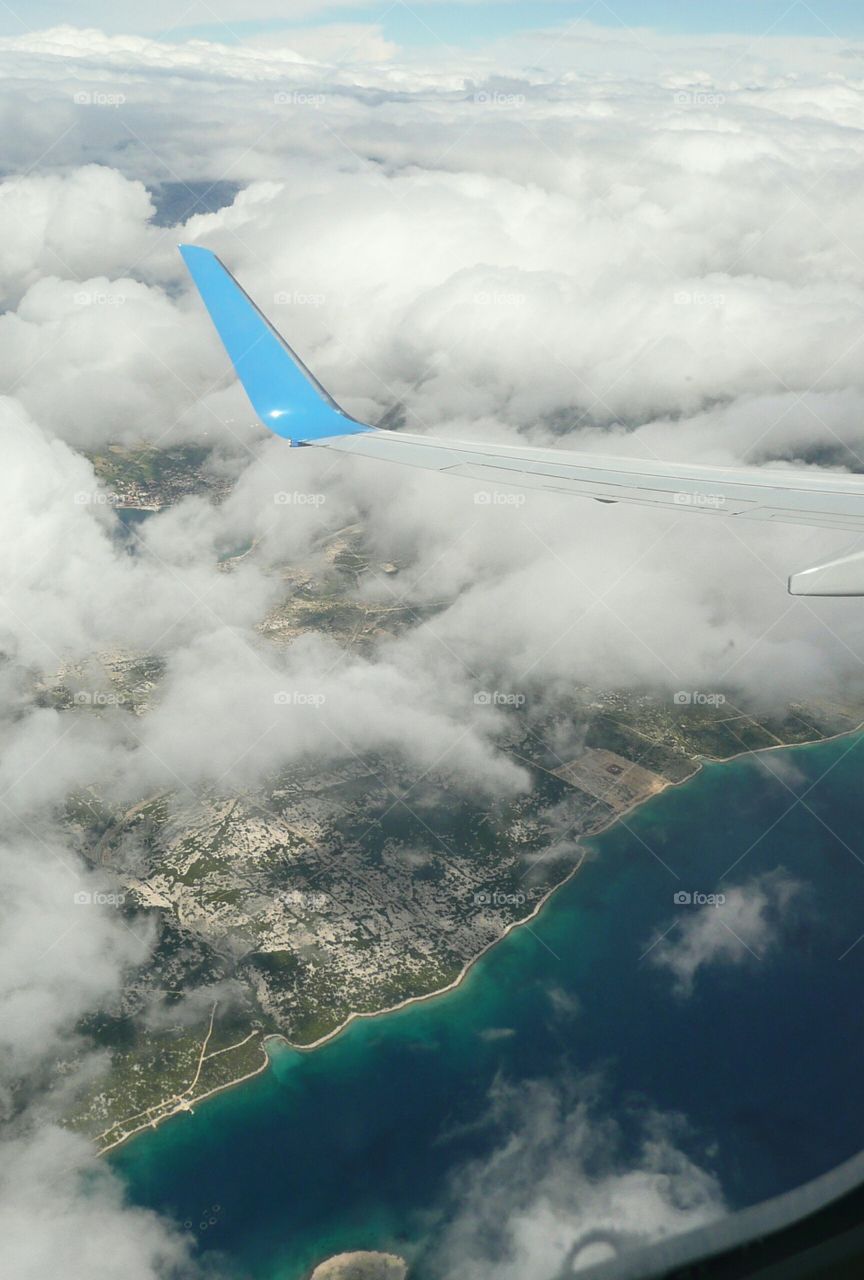 view from an airplane . view from an airplane 