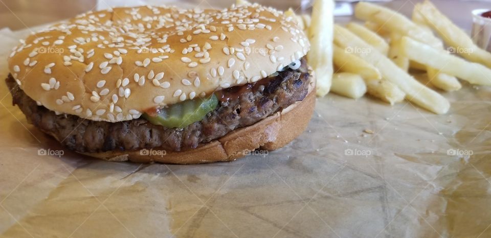 Burger and Fries...