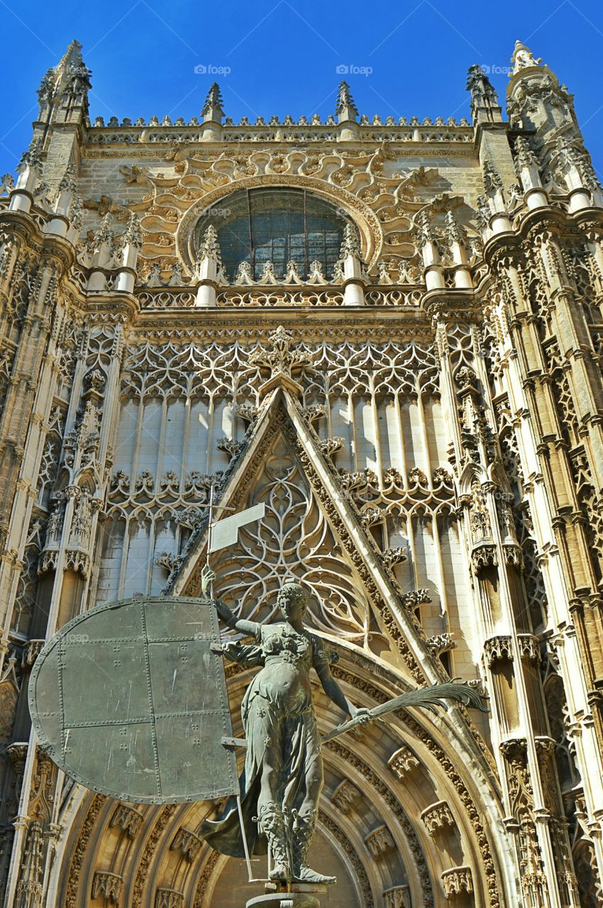 Puerta del Príncipe. Puerta del Príncipe, Sevilla Cathedral, Spain.