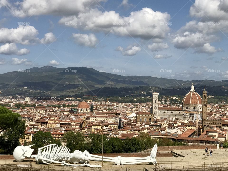 With sooo much art in Florence, the mind is captivated at every turn! Here the contemporary meets the cityscape!