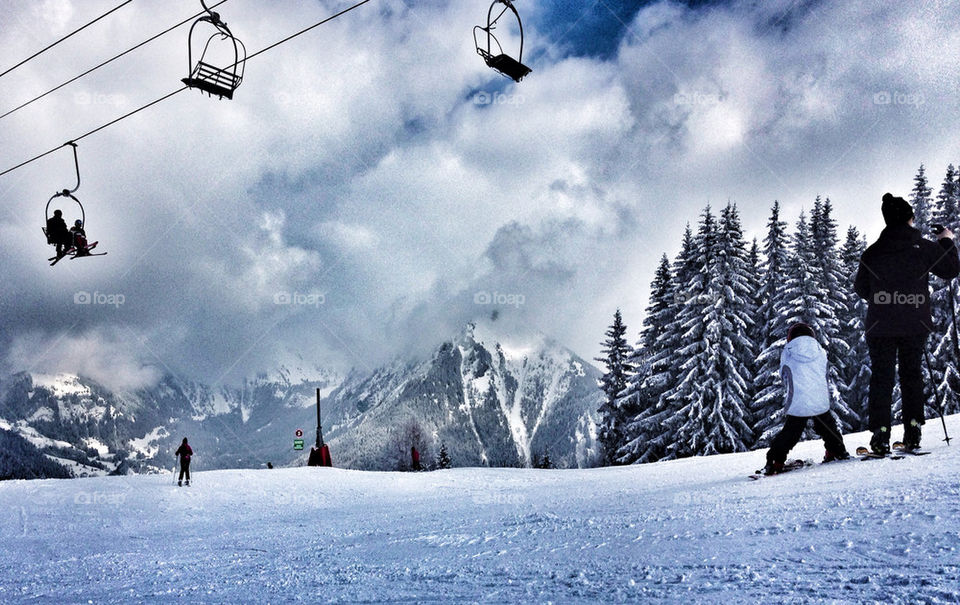 snow skiing the alps st gervais by chattis