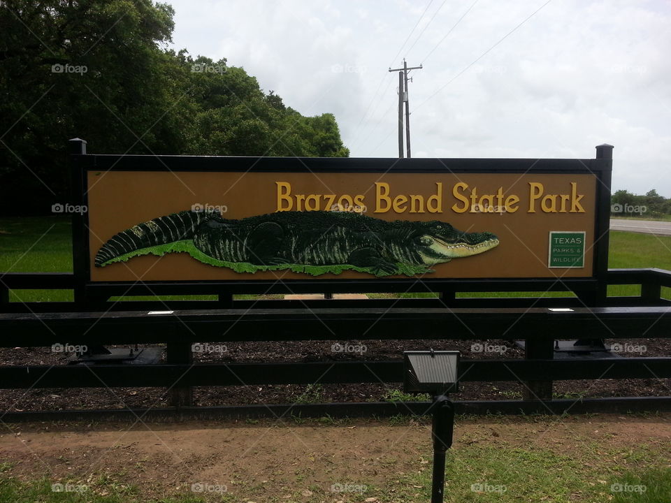 Brazos Bend State Park Marquee