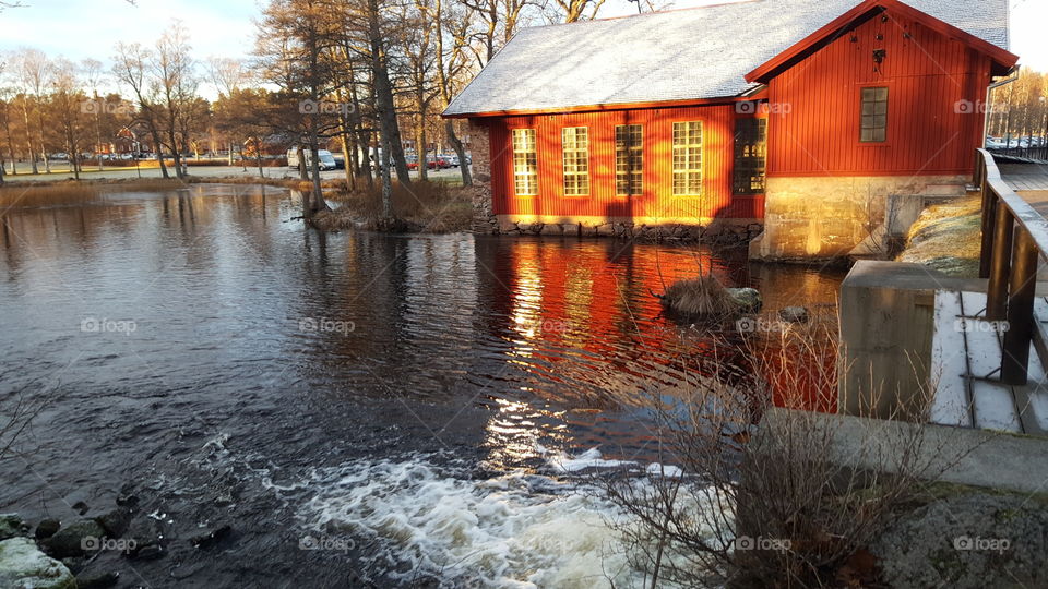 House in water