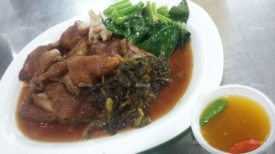 thai food pork leg stew