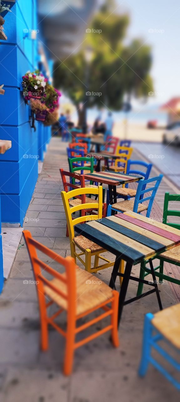 The colourful little shop in Greece