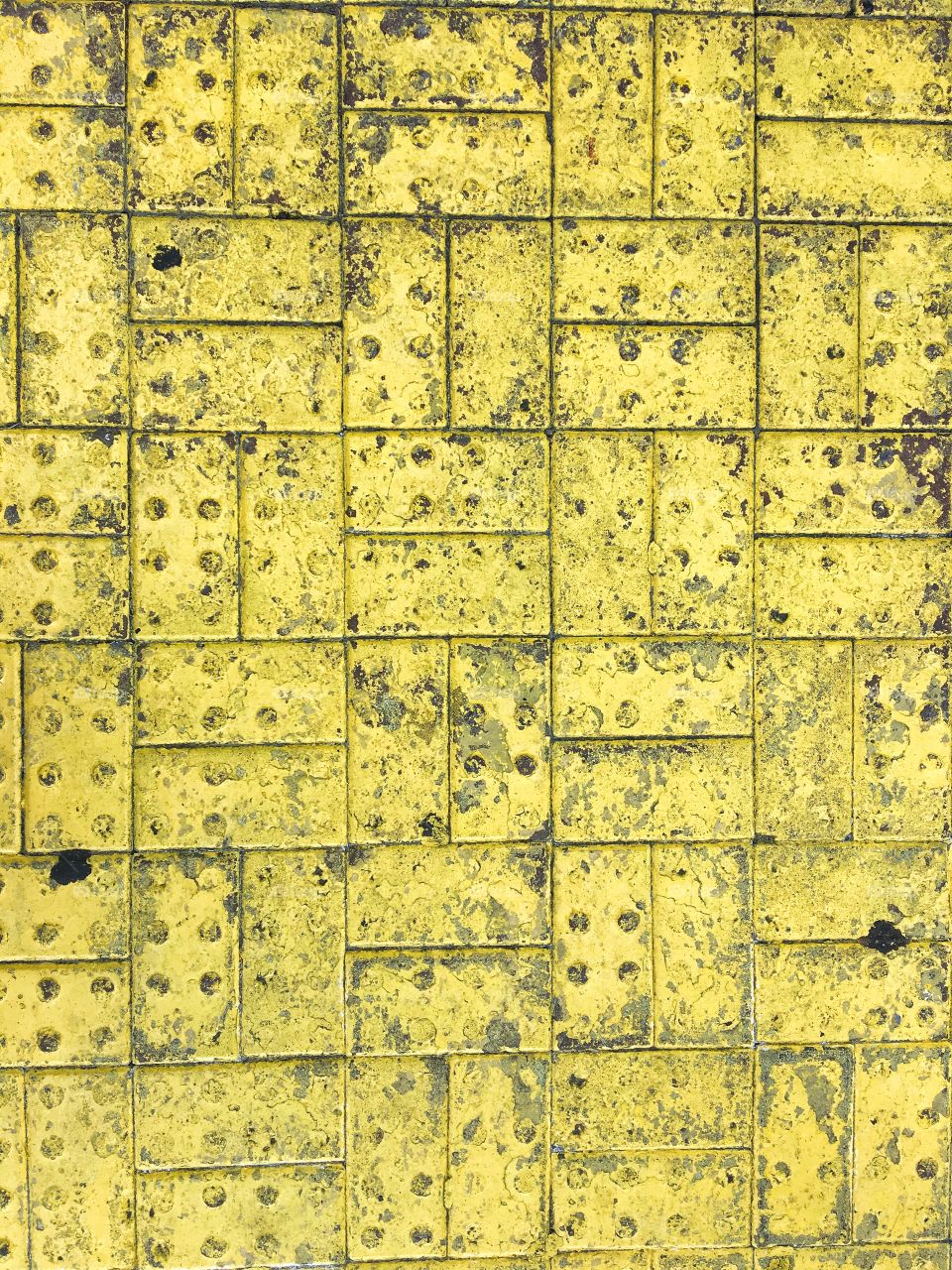 Yellow Brick Sidewalk Texture 