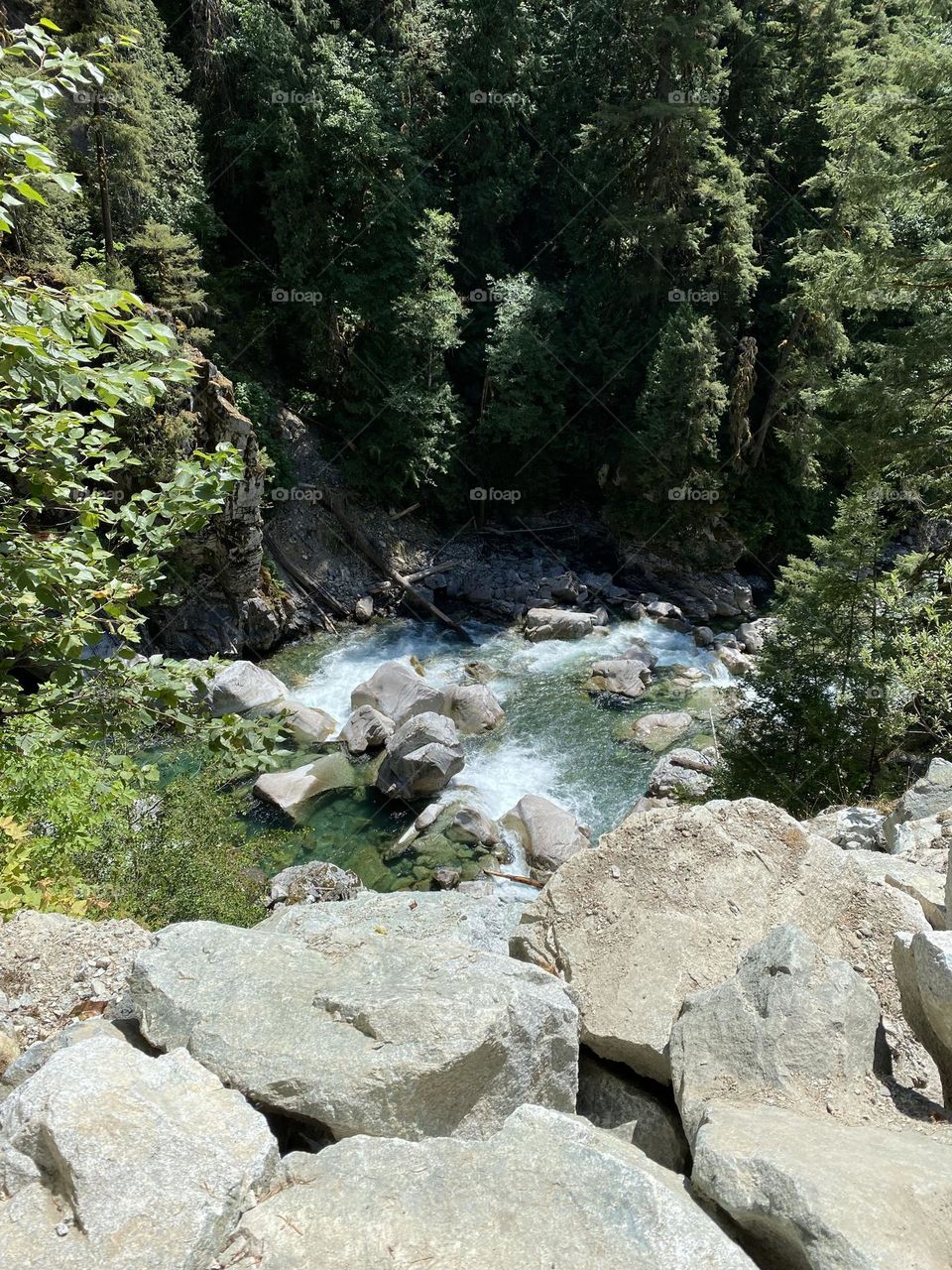 Coquihalla River at Othello Tunnels in Hope British Columbia 