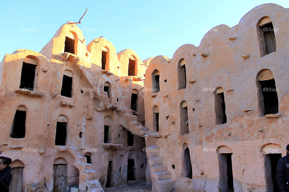 Hole house of Berber clans in Tunisia, used to film Star Wars