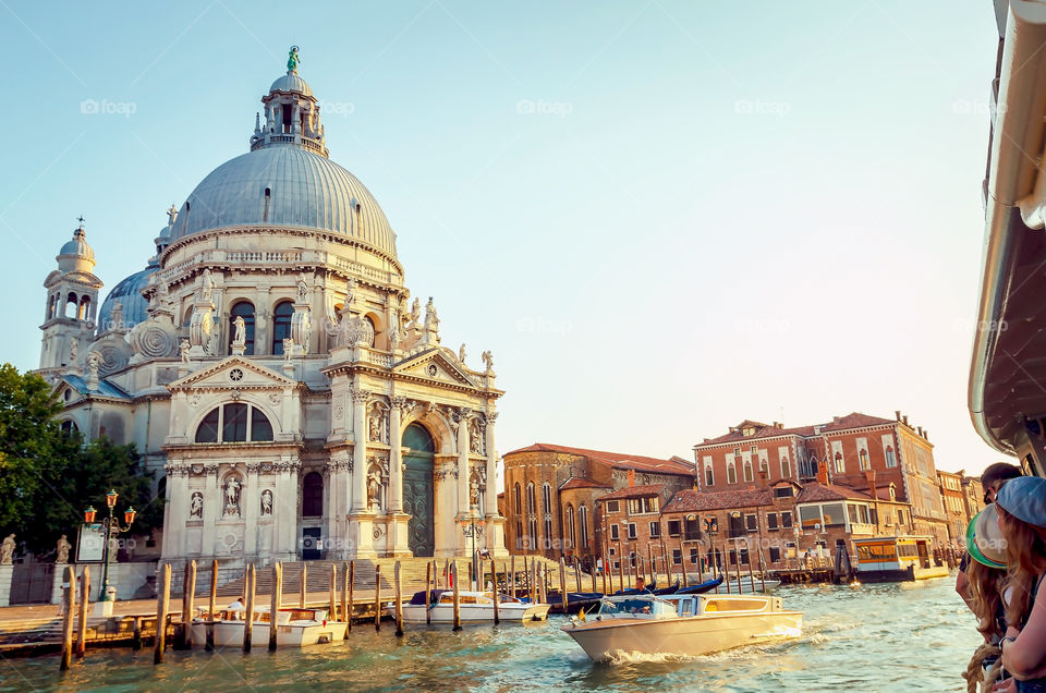 Venice canal, vintage style