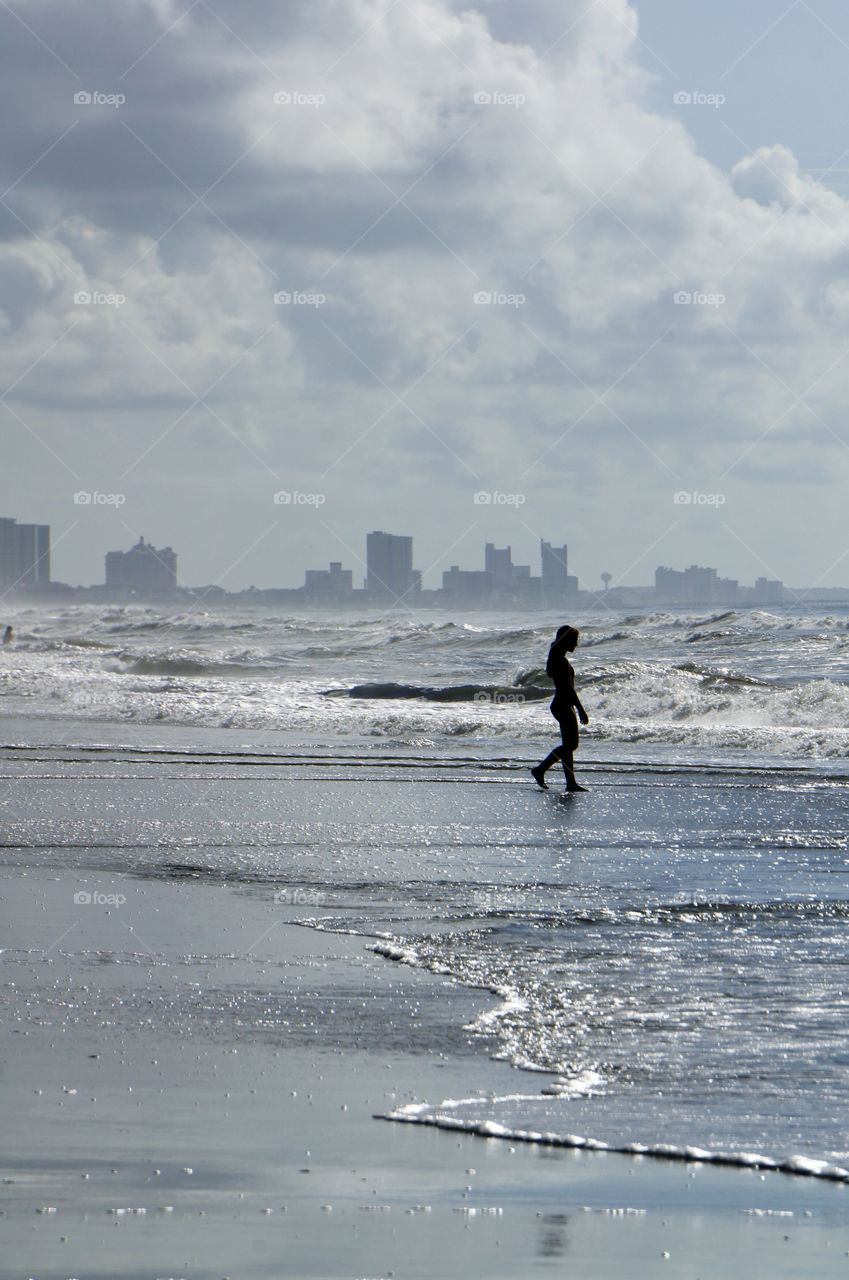 Walking in the Surf