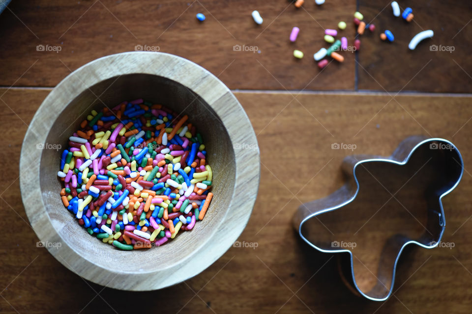 Sprinkles in a bowl