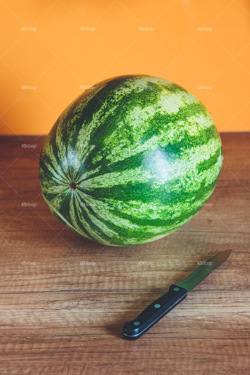 Watermelon on the table