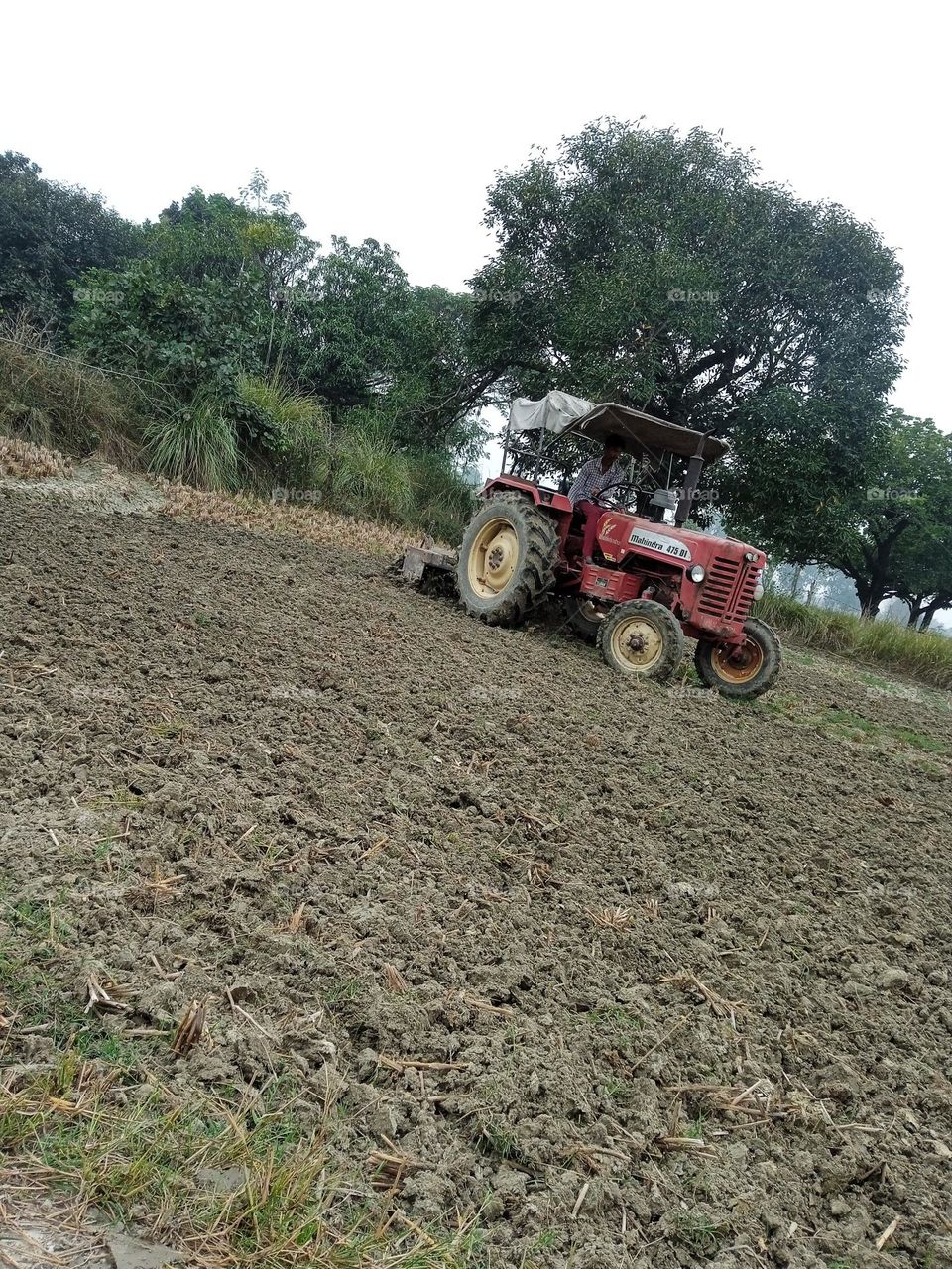 indian field Indian tractor 🚜 outdoor photography farm field, Chandipur Naghara Utter Pradesh India