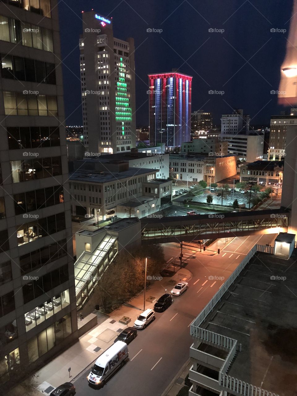 City Christmas lights