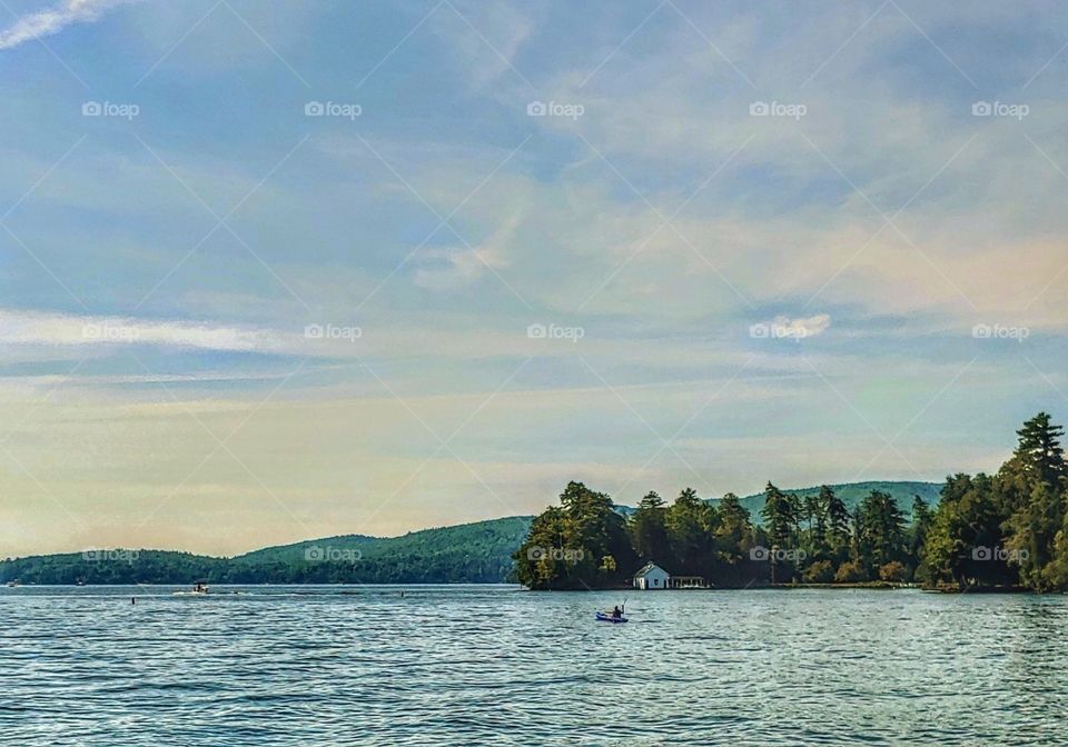 Early morning kayaker!