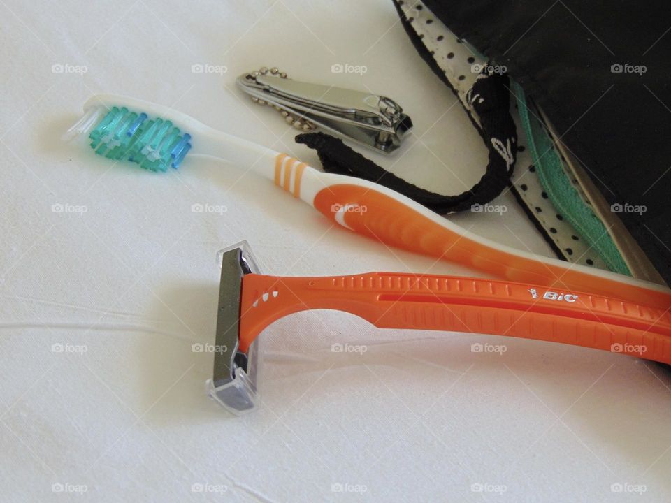 In a man’s toilet bag