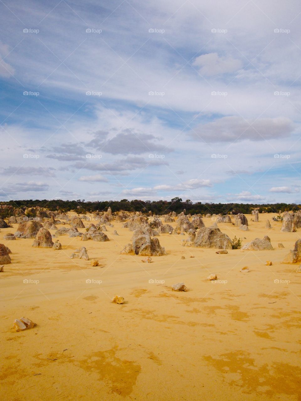 The Pinnacles Desert in Nambung, Western Australia.