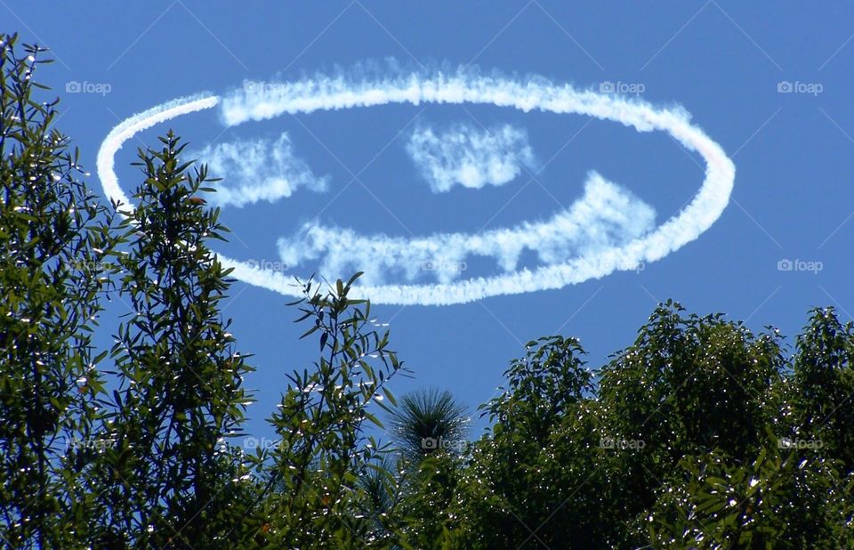 Smiley face cloud