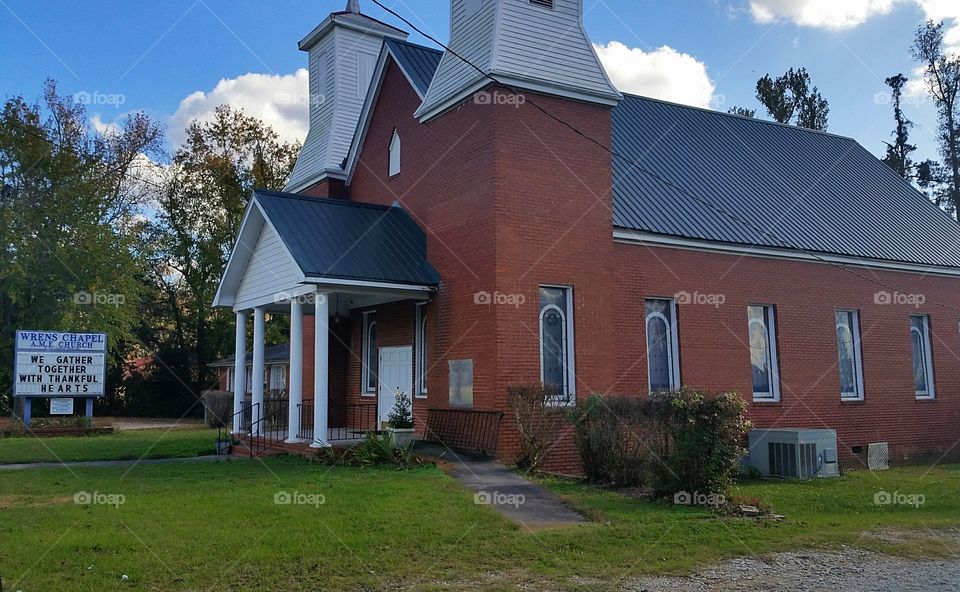 church in small town USA