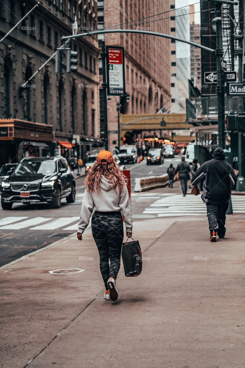 Walking around New York