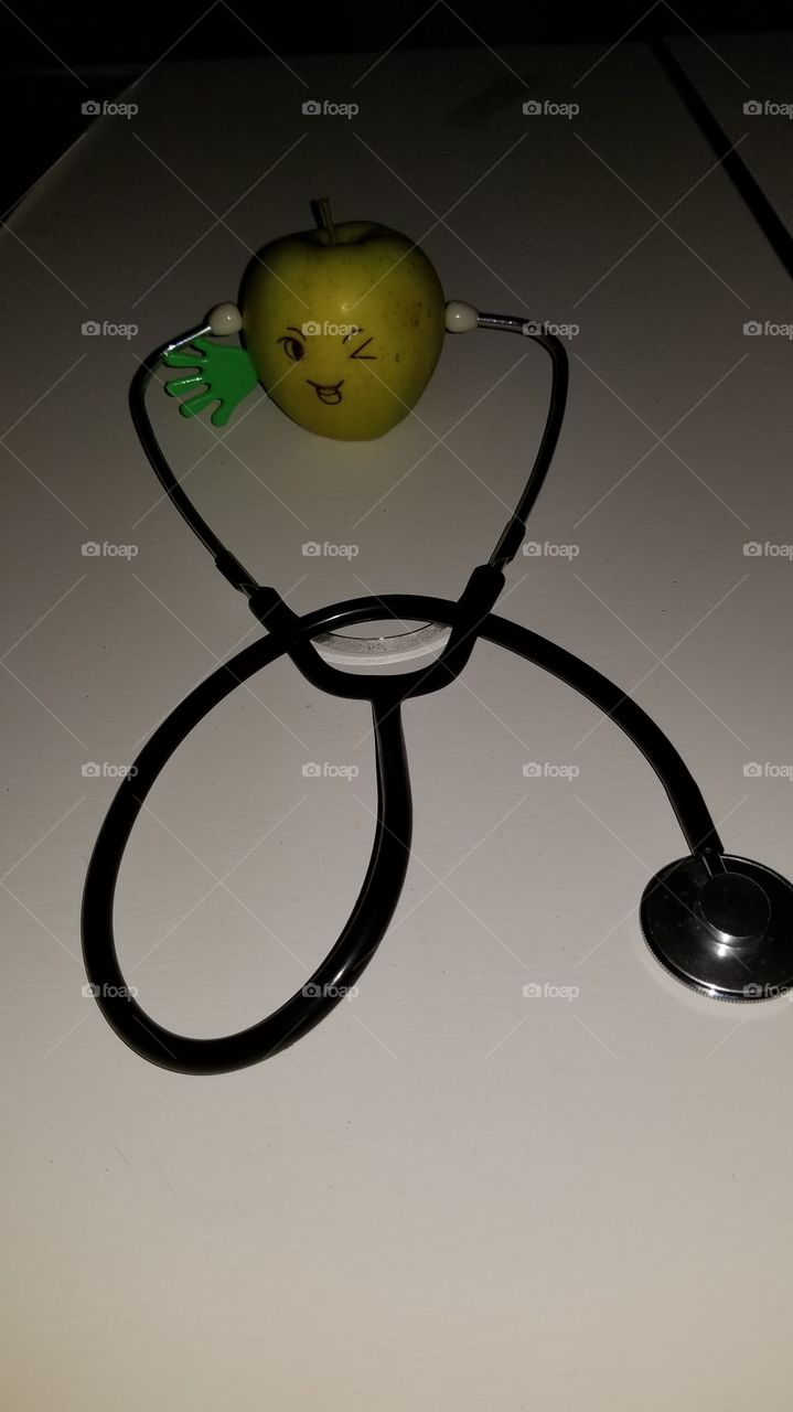 One apple a day,  keep the doctor away.