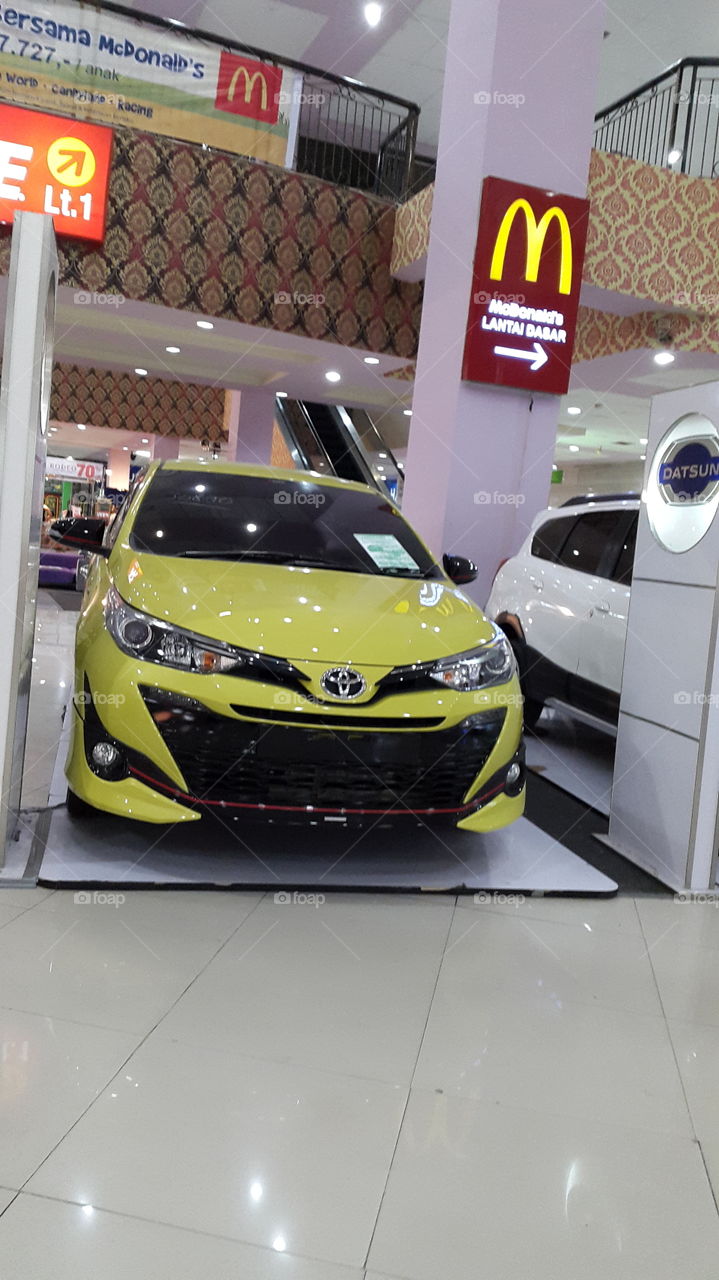 Yellow car from Toyota