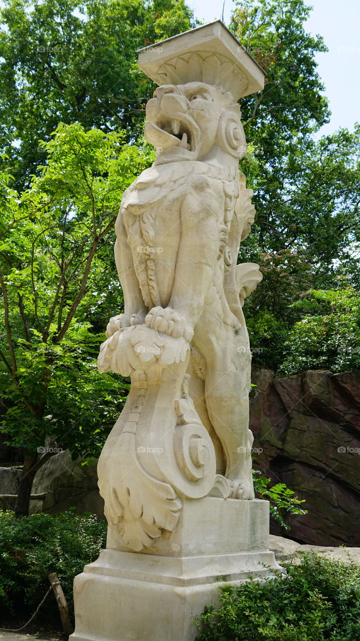 Sculpture at the zoo in Antwerp