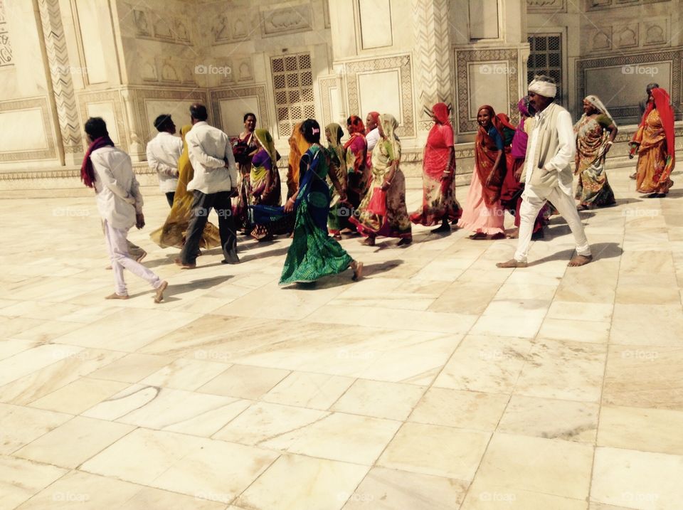 Color in the Taj
