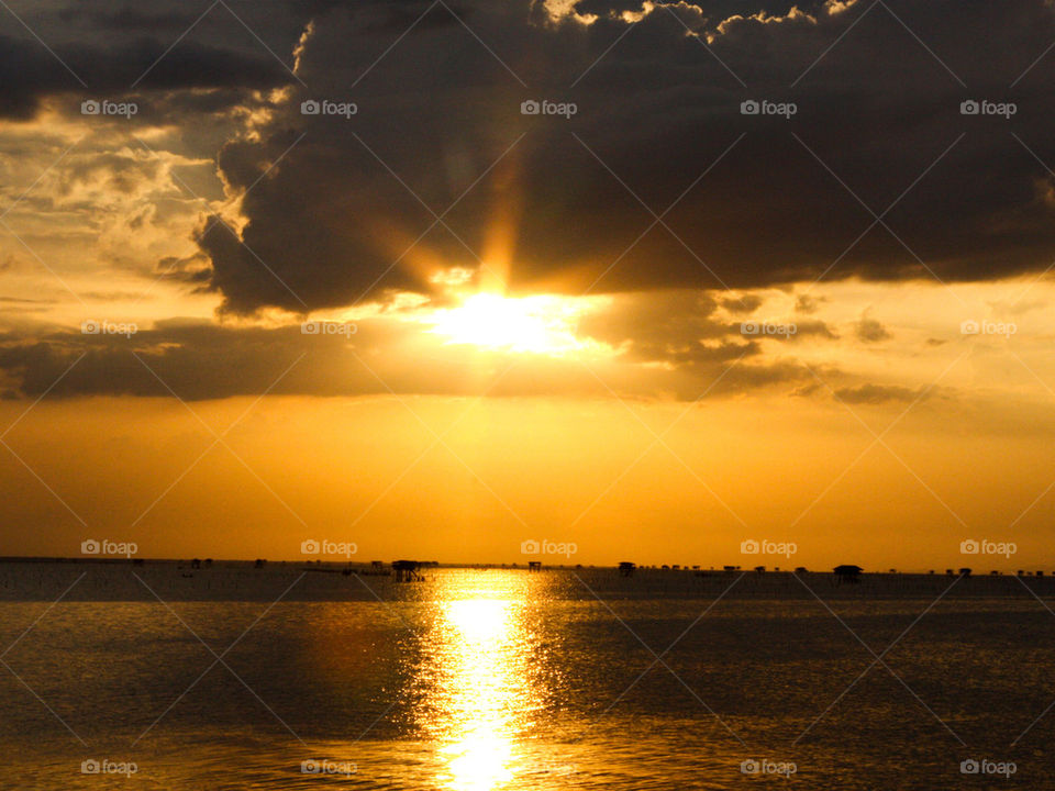sea in sunset