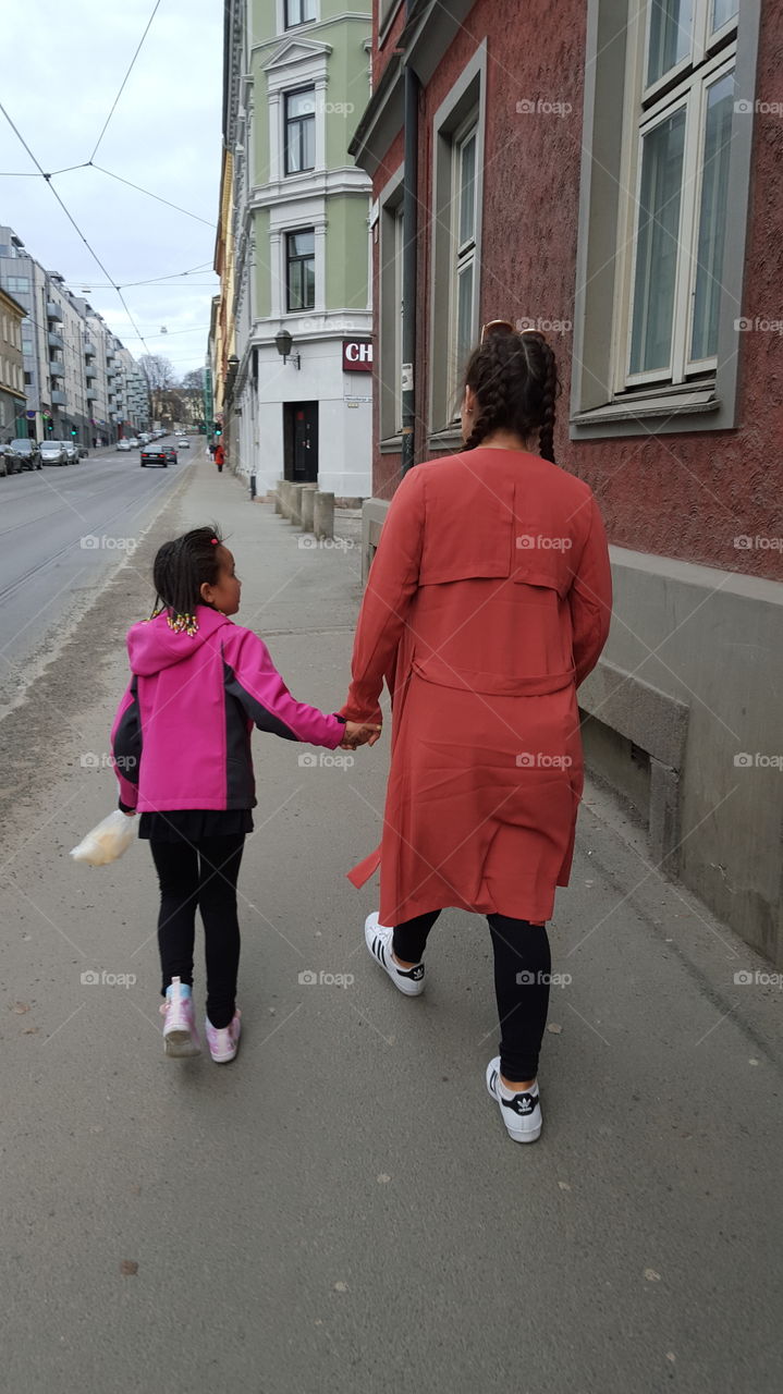 Street, People, City, Woman, Child