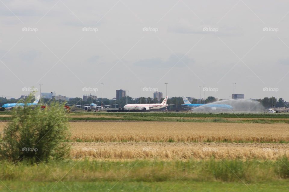 One day i fly away.
Schiphol Amsterdam, Netherlands, Europe. We don't have the money to go by plane, but we have the money to drive past the big Boeings along the Highway.