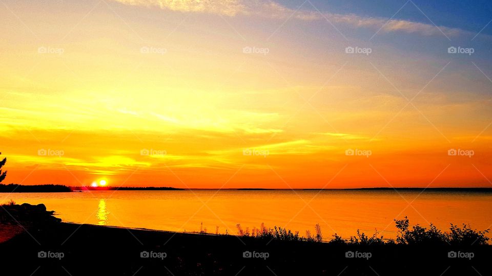 sunrise in Luleå archipelago