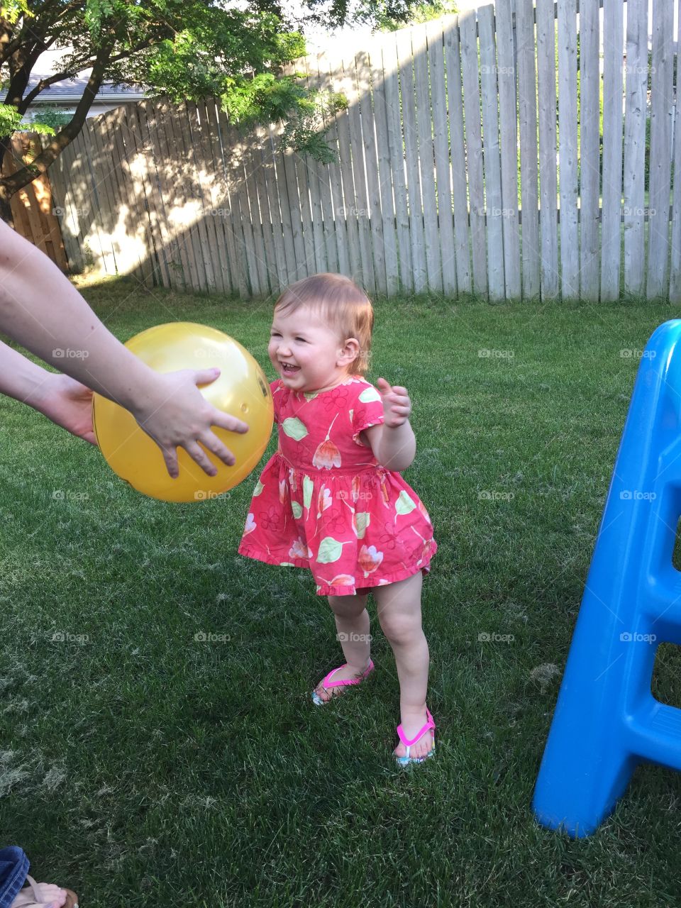 Oh What Fun Playing With A Ball in Summertime!