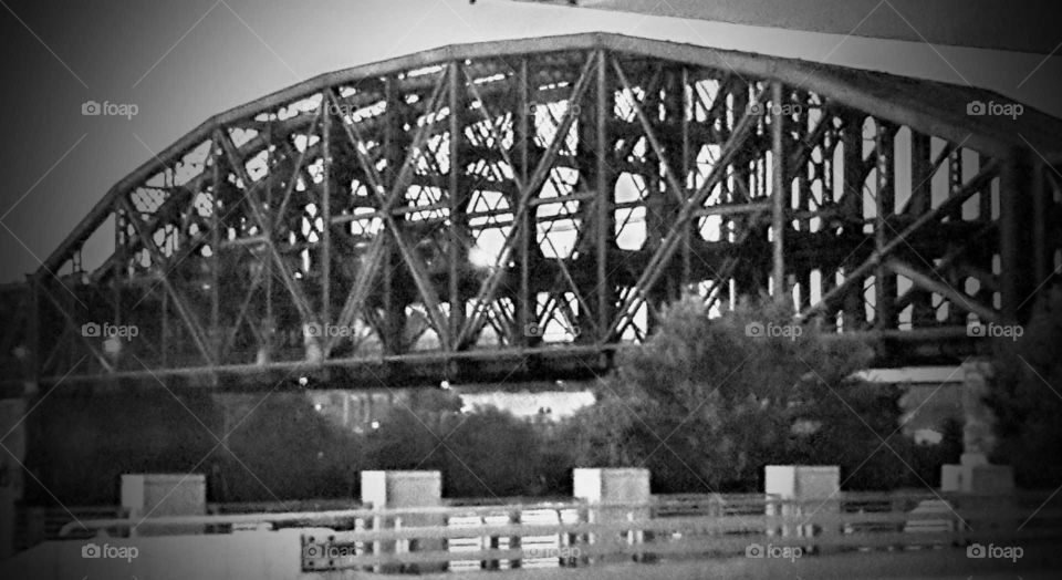 Black and White bridge Pennsylvania architecture