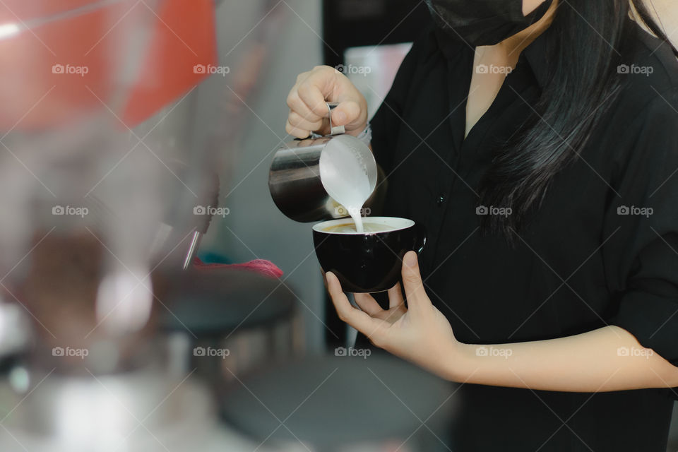 Latte art for costumer