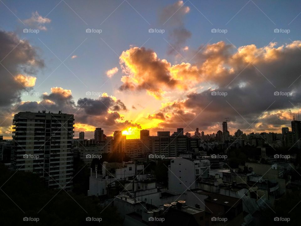 Sunset at Buenos Aires